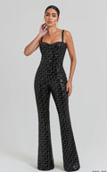 HAILEY BLACK JUMPSUIT- Nadine Merabi image 0