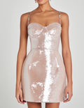 LEYTON CHAMPAGNE- Nadine Merabi- Dress Hire NI image 0