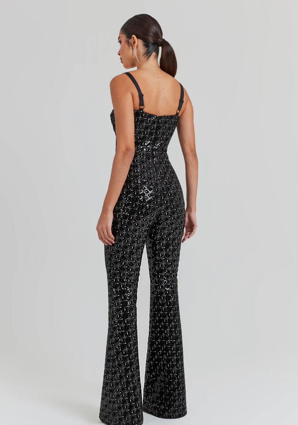 HAILEY BLACK JUMPSUIT- Nadine Merabi image 3