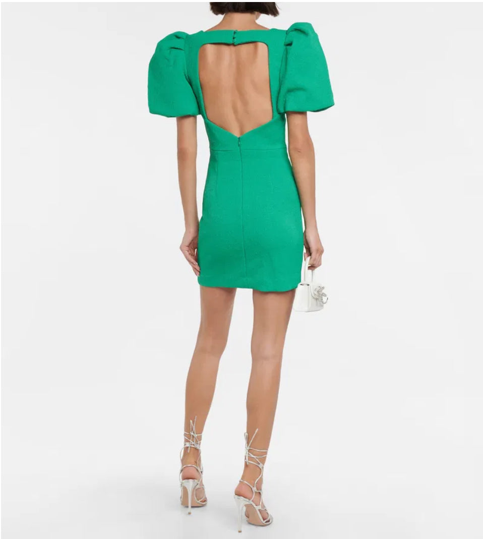 Rebecca Vallance Puff-Sleeve Crêpe Minidress image 2