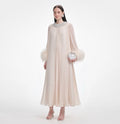 Self- Portrait- Pleated-Chiffon Midi Dress image 0