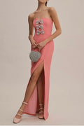 Brittany Bow- Rebecca Vallance- Maxi Slit Dress Hire Northern Ireland image 0