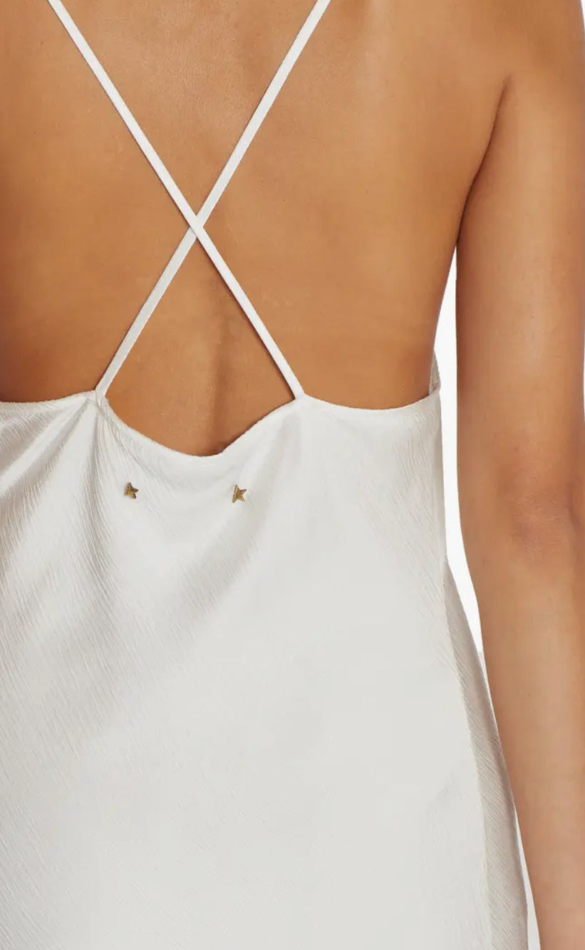 White Italian Viscose-  Slip Dress image 1
