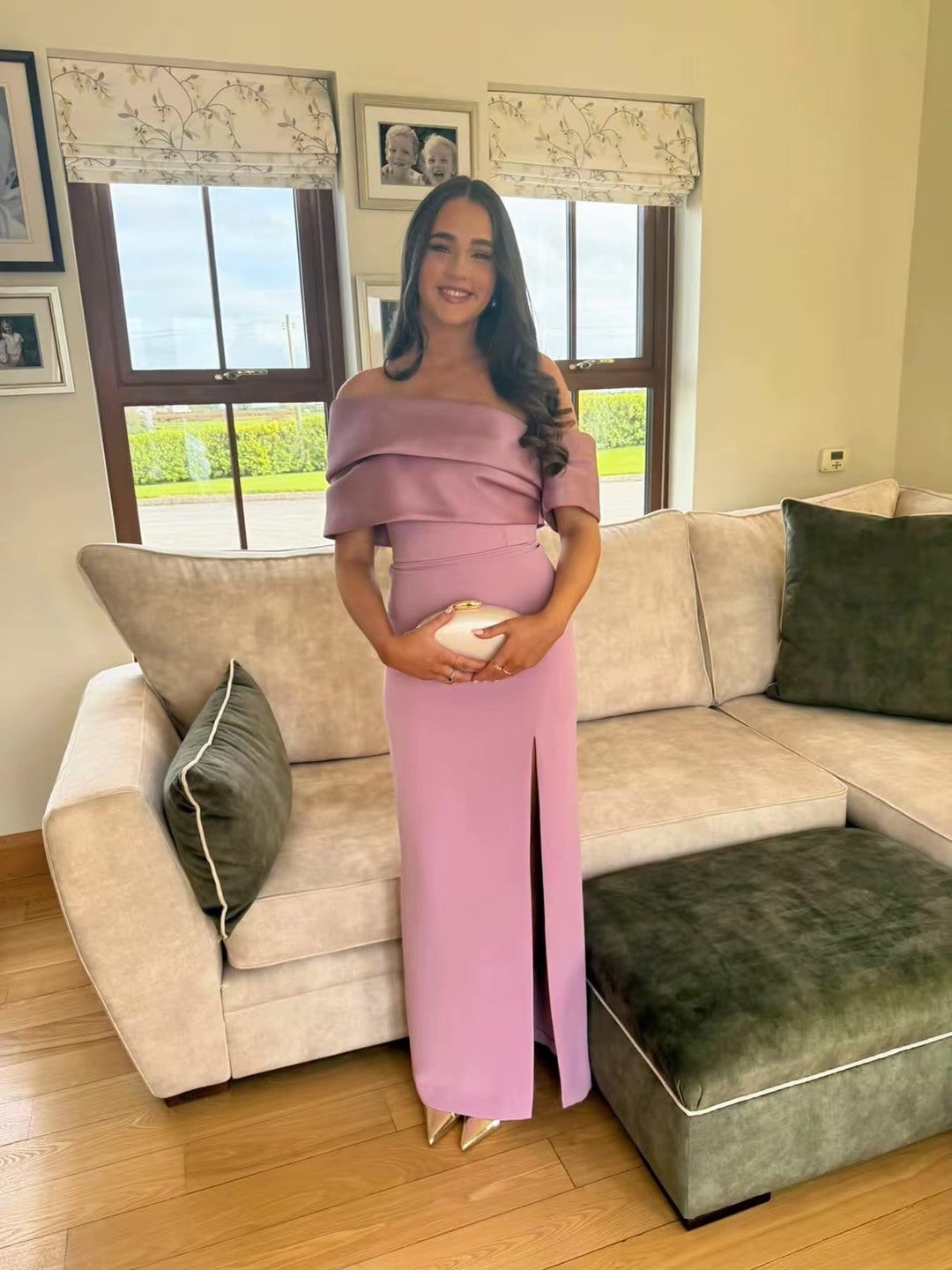 Alexis Maxi Dress in Wisteria- Solace London