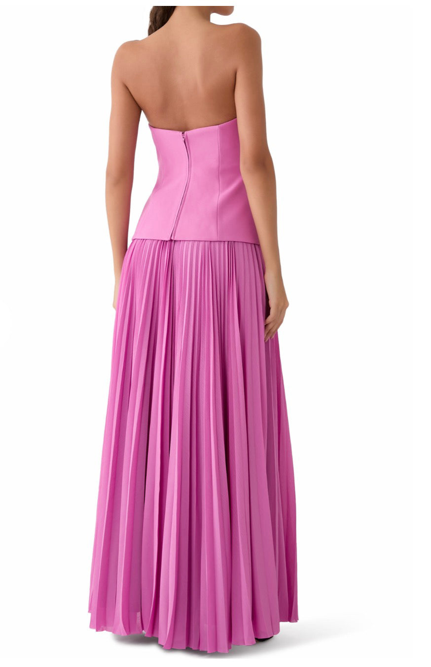 The Britt Maxi Dress in Berry Pink- Solace London image 2