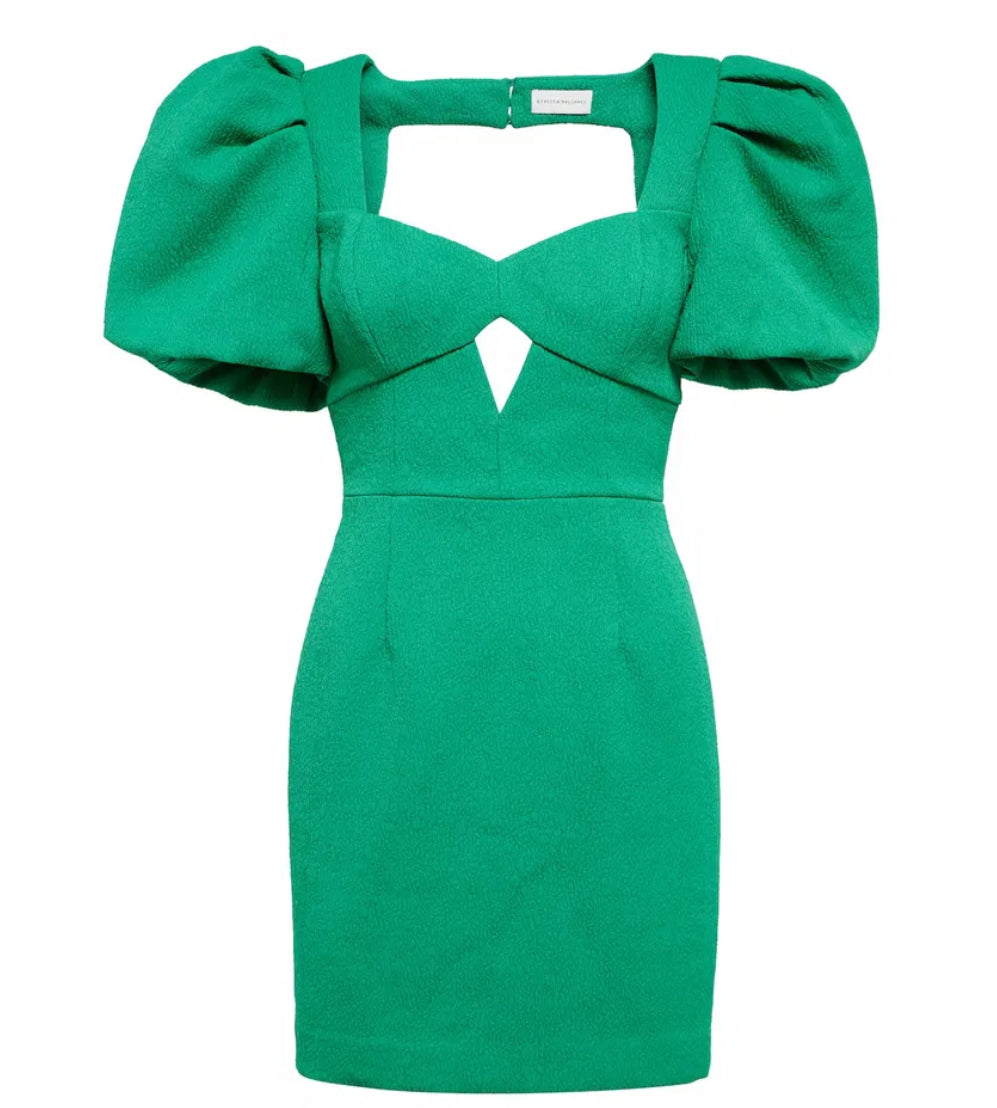 Rebecca Vallance Puff-Sleeve Crêpe Minidress image 0